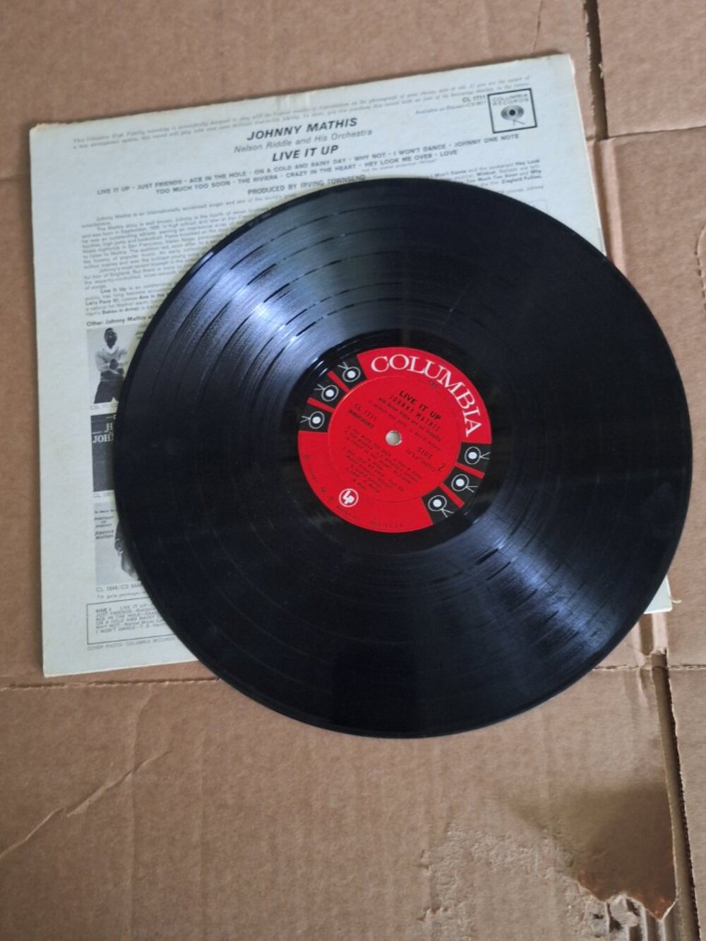 Johnny Mathis live it up lp record - Picture 4 of 5